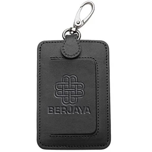 Clip on Leather Luggage Tag