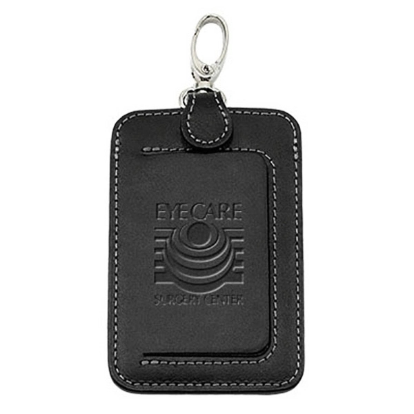 Clip on Leather Luggage Tag - Image 2
