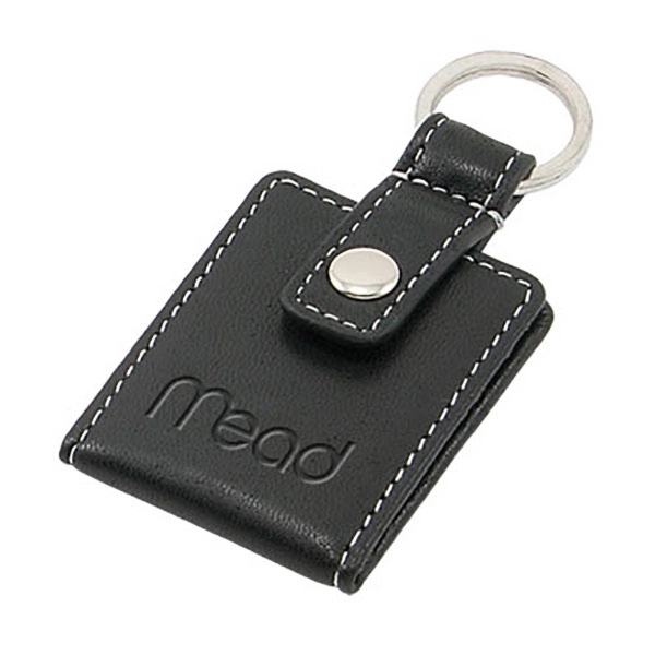 Leather Key Fob with Mini Photo Wallet - Image 3