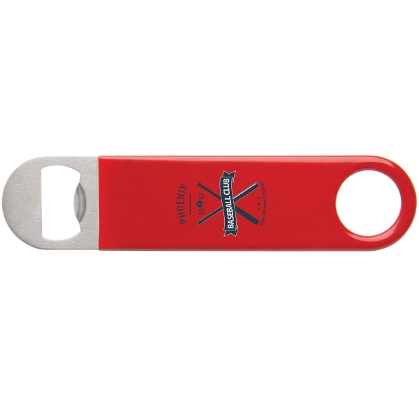Color Wrapped Classic Paddle Bottle Opener - Image 7