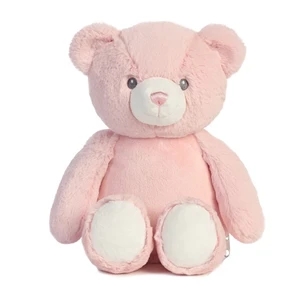 14" Pink Embroidery Bear