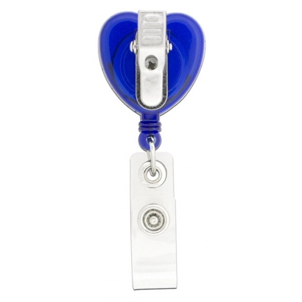 Heart-Shaped Retractable Badge Holder - Image 3