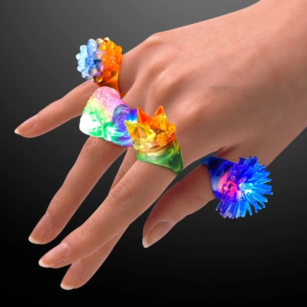Assorted Soft light-up Rings