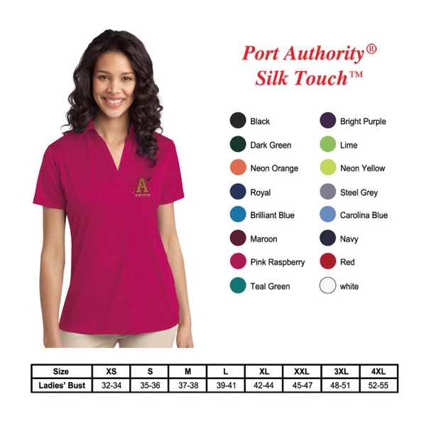 Port Authority LADIES Silk Touch Performance Polo - Image 1
