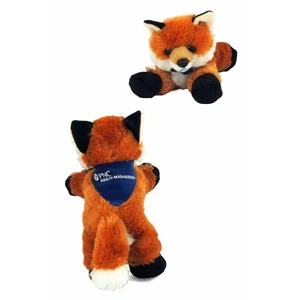8" Foxxie Fox with bandana and one color imprint