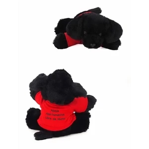 8" Blackie Labrador with t-shirt and one color imprint