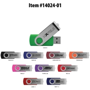 Swivel USB Thumb Drive - 8 GB