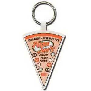 4-Color Process Pizza Slice Punch Key Tags