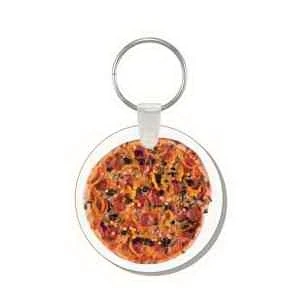 4-Color Process Supreme Pizza Punch Key Tags