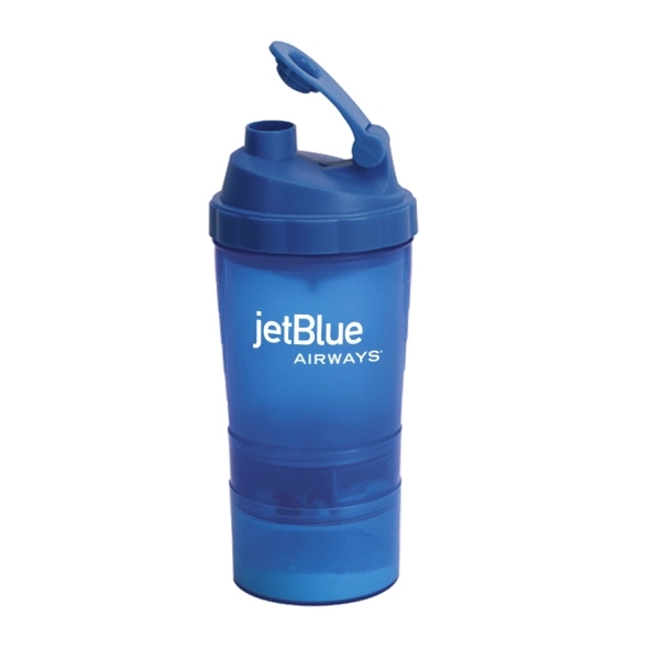 17 oz. FITNESS SHAKER CUP WITH COMPARTMENT - Image 4