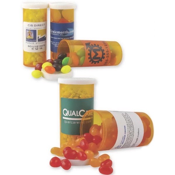 Promo Pill Bottle filled with Gourmet Jelly Beans - Image 1