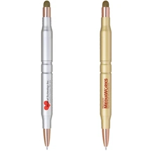 Brass Bullet Shape Stylus Ballpoint Pen