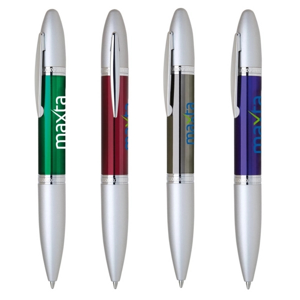 MARCO STAINLESS STEEL TWIST ACTION BALLPOINT PEN - Image 1
