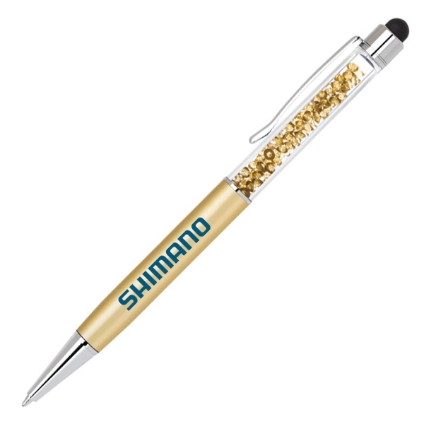 Crystalline III Ballpoint Pen with Stylus - Image 2
