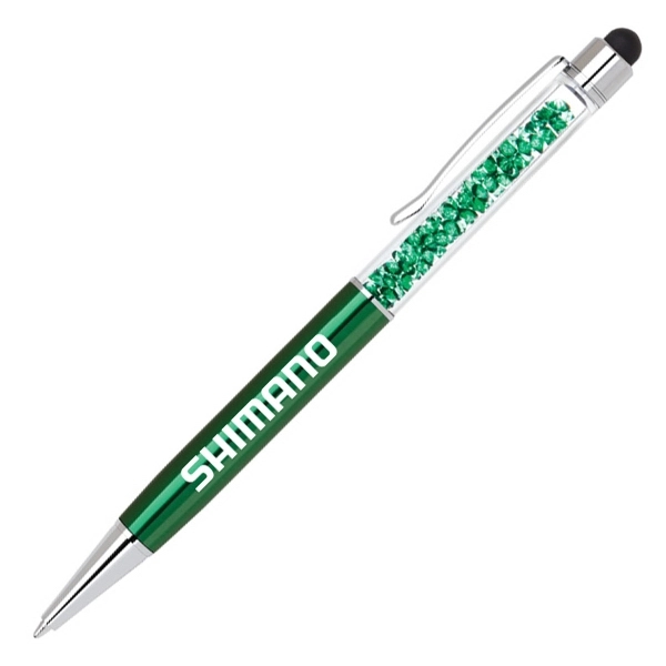 Crystalline III Ballpoint Pen with Stylus - Image 3