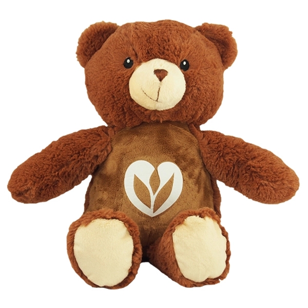14" Brown Embroidery Bear with imprint