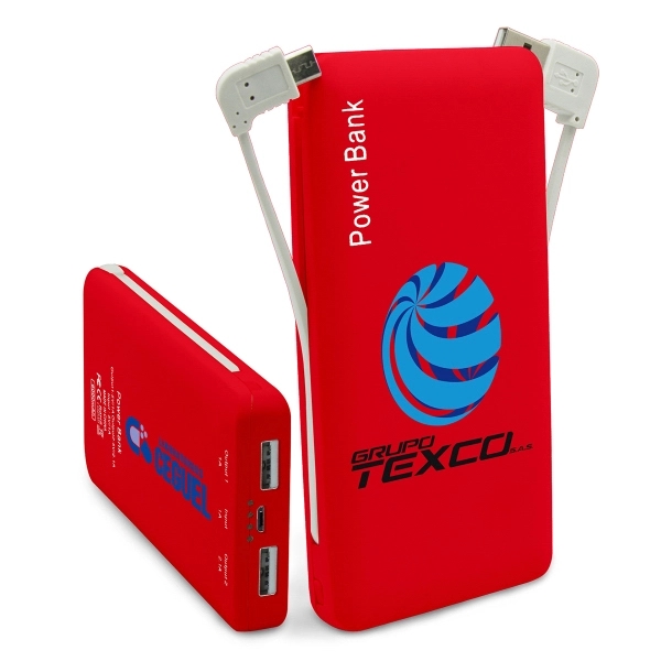 Avalanche Power Bank - 5000mAh - Red - Image 1