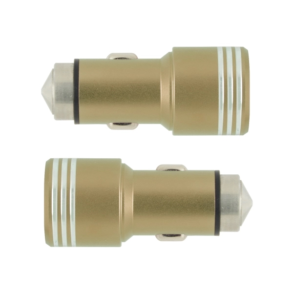 Safety Hammer Car Charger - Gold - Image 2