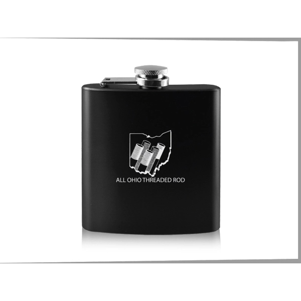 6 oz. Old Fashioned Colored Flask - Image 2