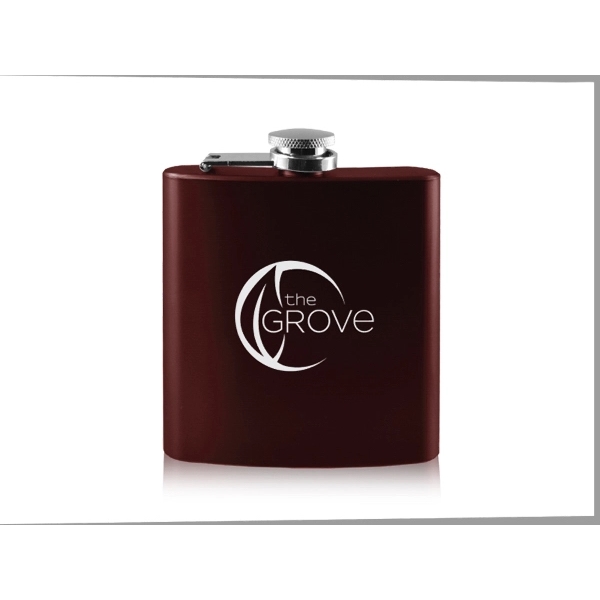 6 oz. Old Fashioned Colored Flask - Image 4