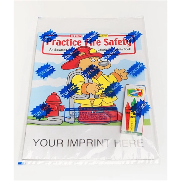 Practice Fire Safety Coloring and Activity Book Fun Pack - Image 1