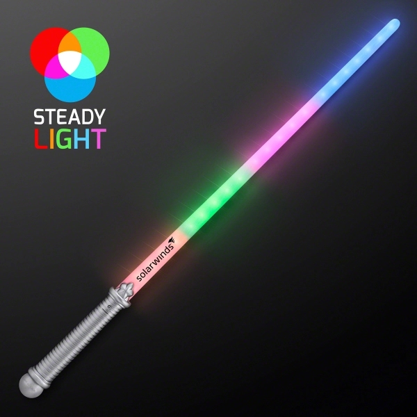 LED Layered 4 Color Rainbow Light Up Saber - Image 1