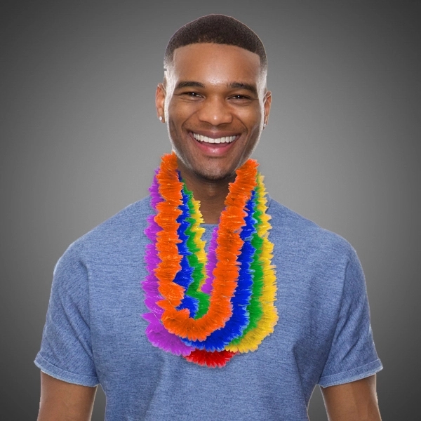2" Solid Color Lei - Image 1