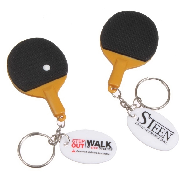 Ping Pong Paddle Keychain - Image 1