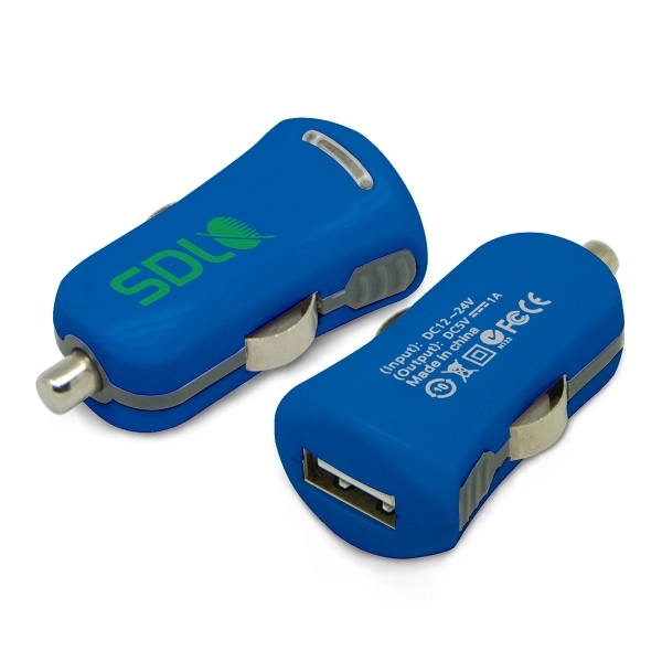 Candy USB Car Charger - Blue - Image 1