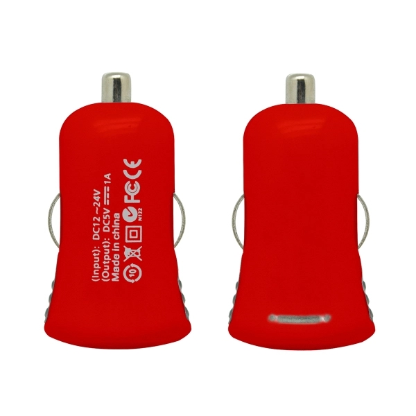 Candy USB Car Charger - Red - Image 2