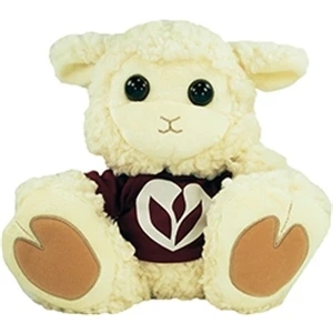 10" Baabsy Lamb with T-shirt and one color imprint