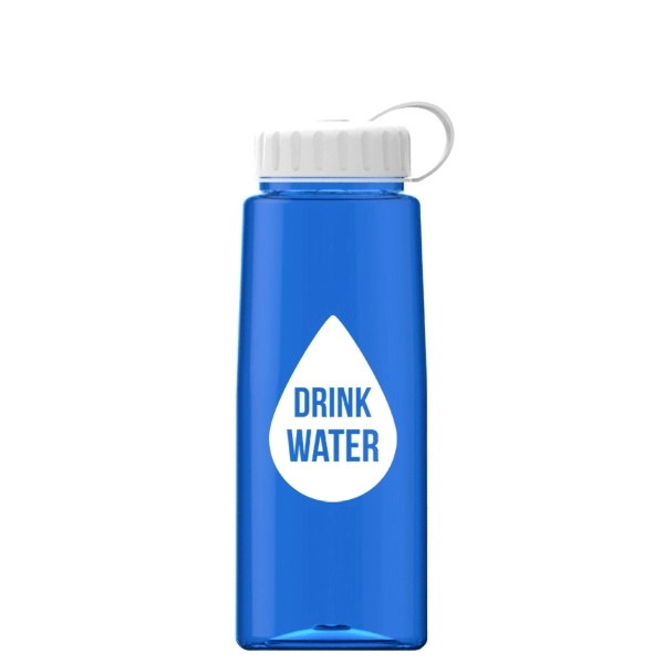 26 oz Tritan Flair Bottle with Tethered Lid - Image 7