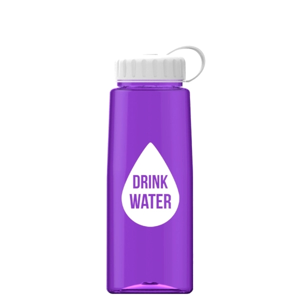 26 oz Tritan Flair Bottle with Tethered Lid - Image 11