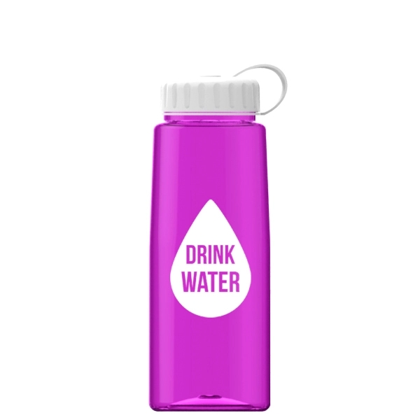 26 oz Tritan Flair Bottle with Tethered Lid - Image 12