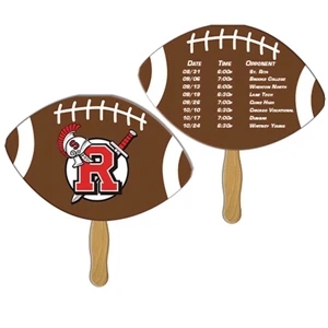 Football Sandwiched Hand Fan Full Color