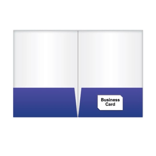Presentation Folder, Glued Pockets with card slit right side - Image 2