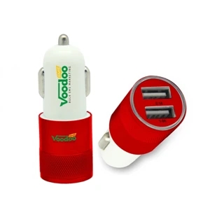 Solana USB Car Charger - Red