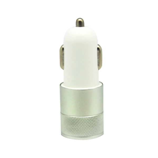 Solana USB Car Charger - Silver - Image 2