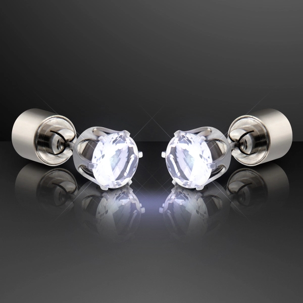 LED Faux Diamond Pierced Earrings - Image 2