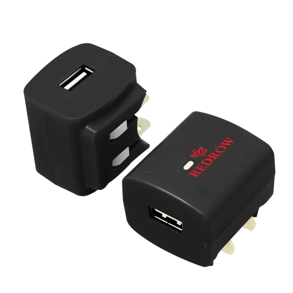 Whale USB Wall Charger - Black - Image 1