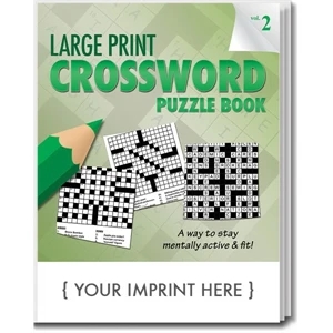 LARGE Print Crossword Puzzle Book - Volume 2 