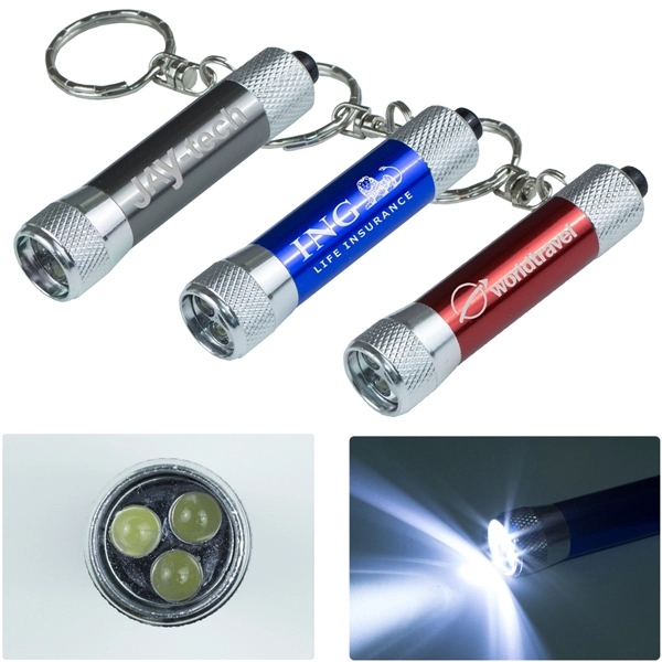 Mini 3 LED Aluminum Keychain Keylight - Image 1