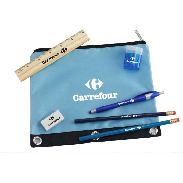 Academic School Kit with 420D Polyester Pouch - Image 1