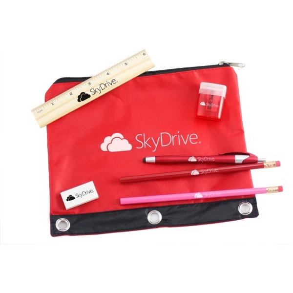 Academic School Kit with 420D Polyester Pouch - Image 2
