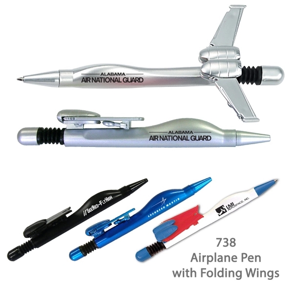 Promotional Airplane Jet Air Force Ballpoint Pen - Novelty Pens - Image 1