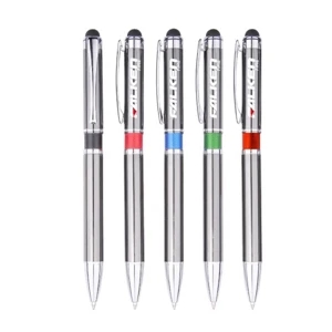 Colored middle Ring Stylus Metal Pen