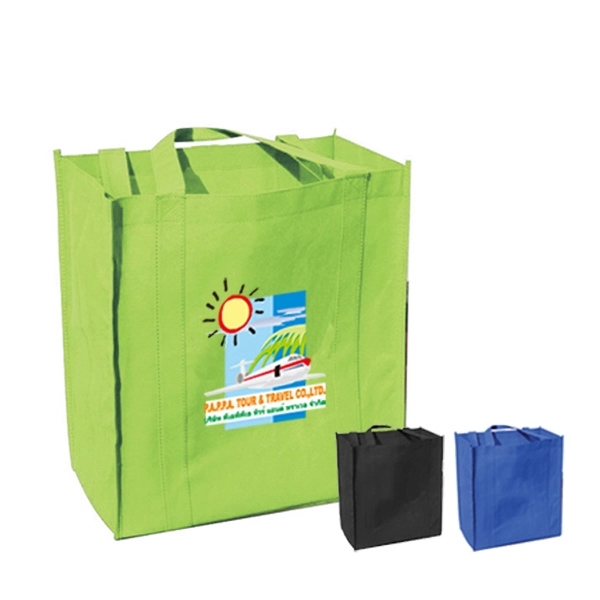 10" Gusset Eco Grocery Tote - Image 1