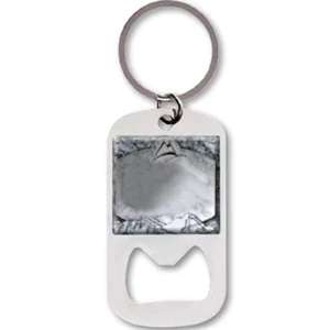 QUIKTURN Full Color Rectangle Keychain with Bottle Opener