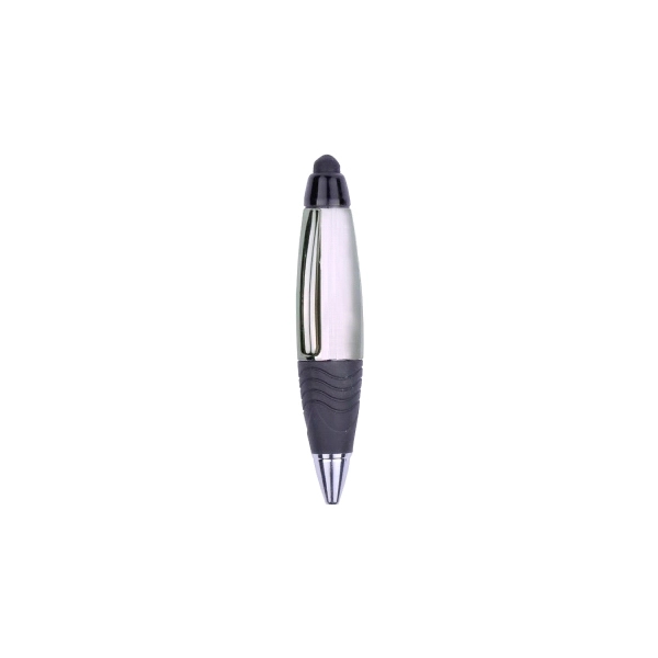 Mini UV Plating Plastic Ballpoint Pen with Stylus - Image 3