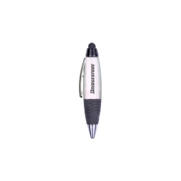 Mini UV Plating Plastic Ballpoint Pen with Stylus - Image 4